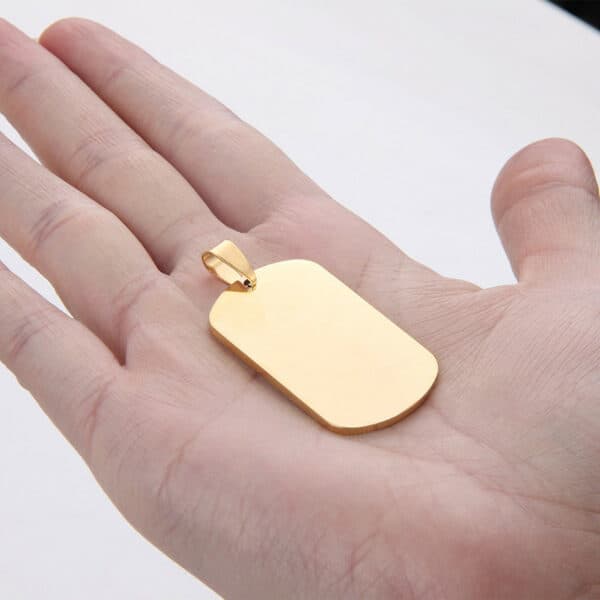 Plaque militaire personnalisée gravée