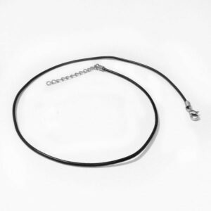 Tour de cou cuir noir