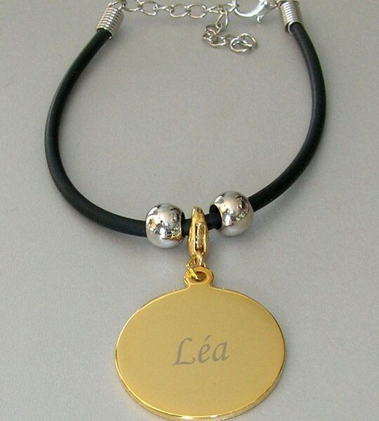 Bracelet personnalisé gravure photo et prénom