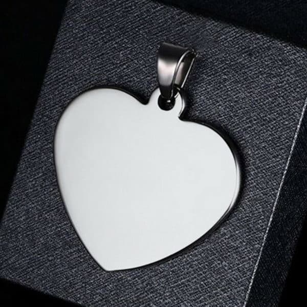 Pendentif coeur à faire graver